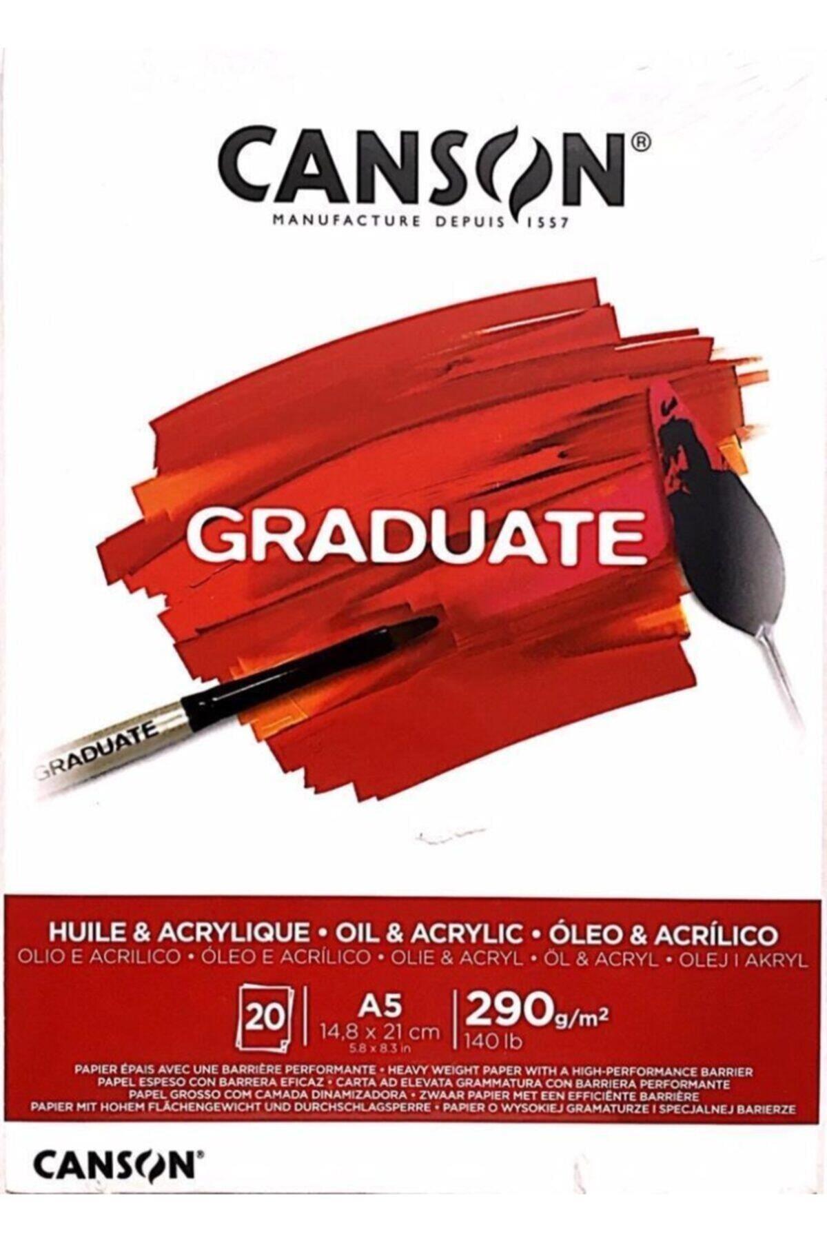 Canson Çizim Bloğu Graduate Yağlı Boya Ve Akrilik 20 SY A5 290 GR