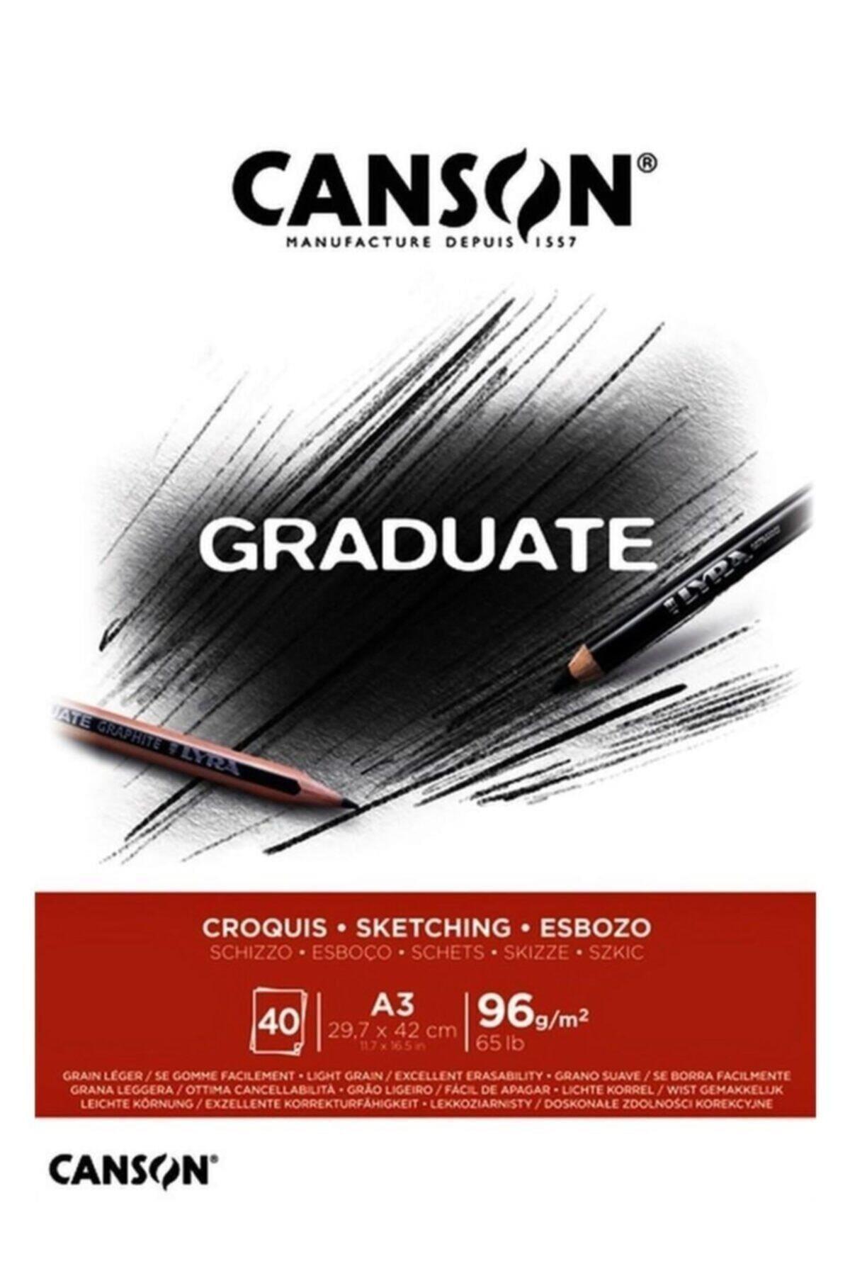 Canson Eskiz Bloğu Graduate Croquıs 40 SY A3 96 GR