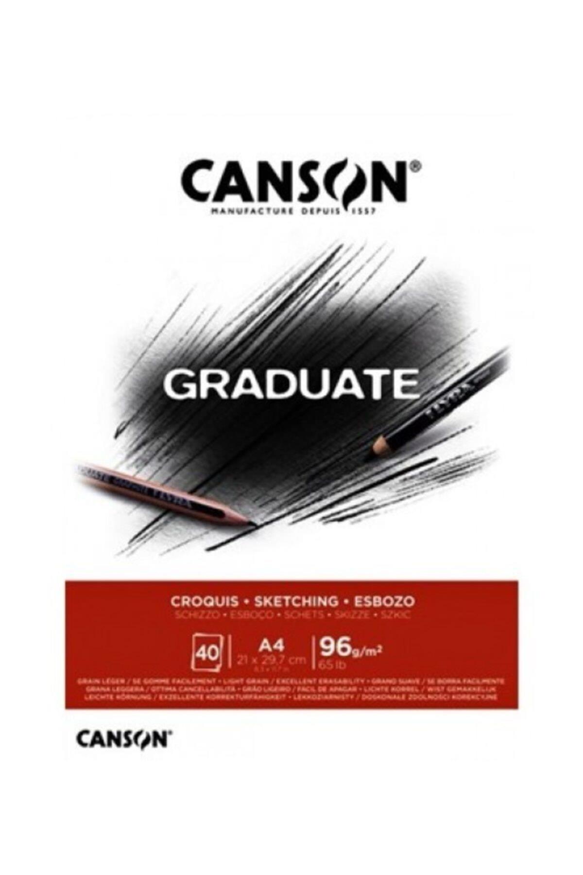 Canson Eskiz Bloğu Graduate Croquıs 40 SY A4 96 GR