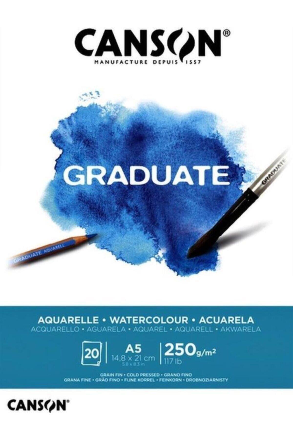 Canson Sulu Boya Bloğu Graduate 20 SY A5 250 GR