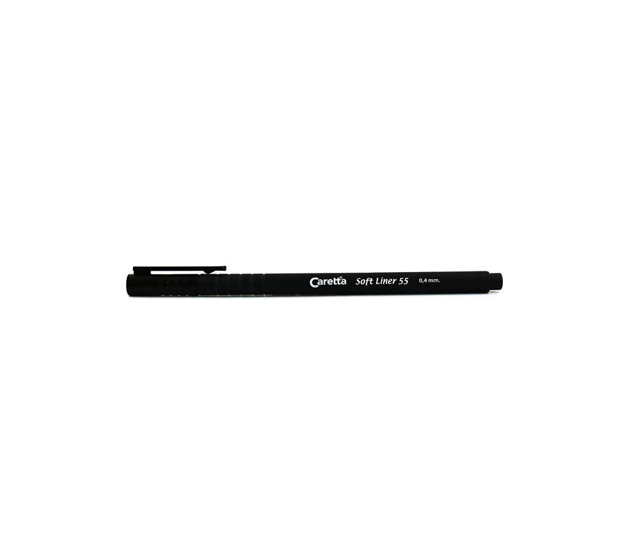 Caretta Softliner Keçeli Kalem 0.4 MM Siyah (10 Lu Paket)