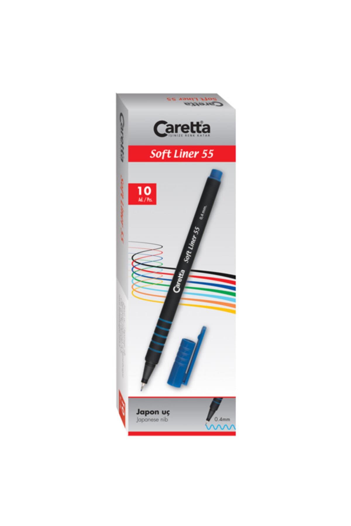Caretta Tükenmez Kalem Focus Liner 35 1 MM Mor 25 Lİ (1 Paket 25 Adet)