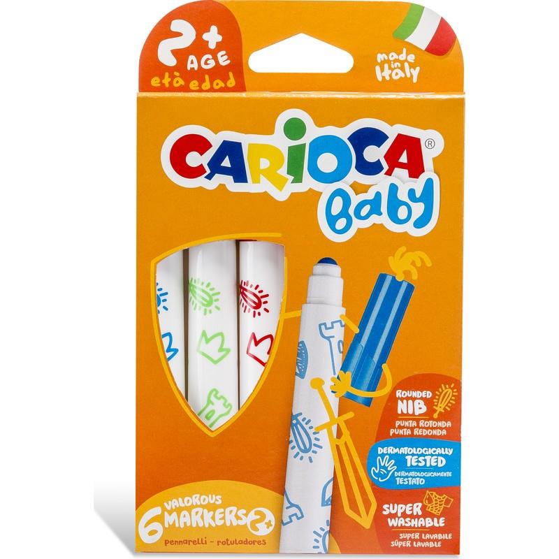 Carioca Keçeli Boya Kalemi Jumbo Bebek Süper Yık. 6 LI 42813