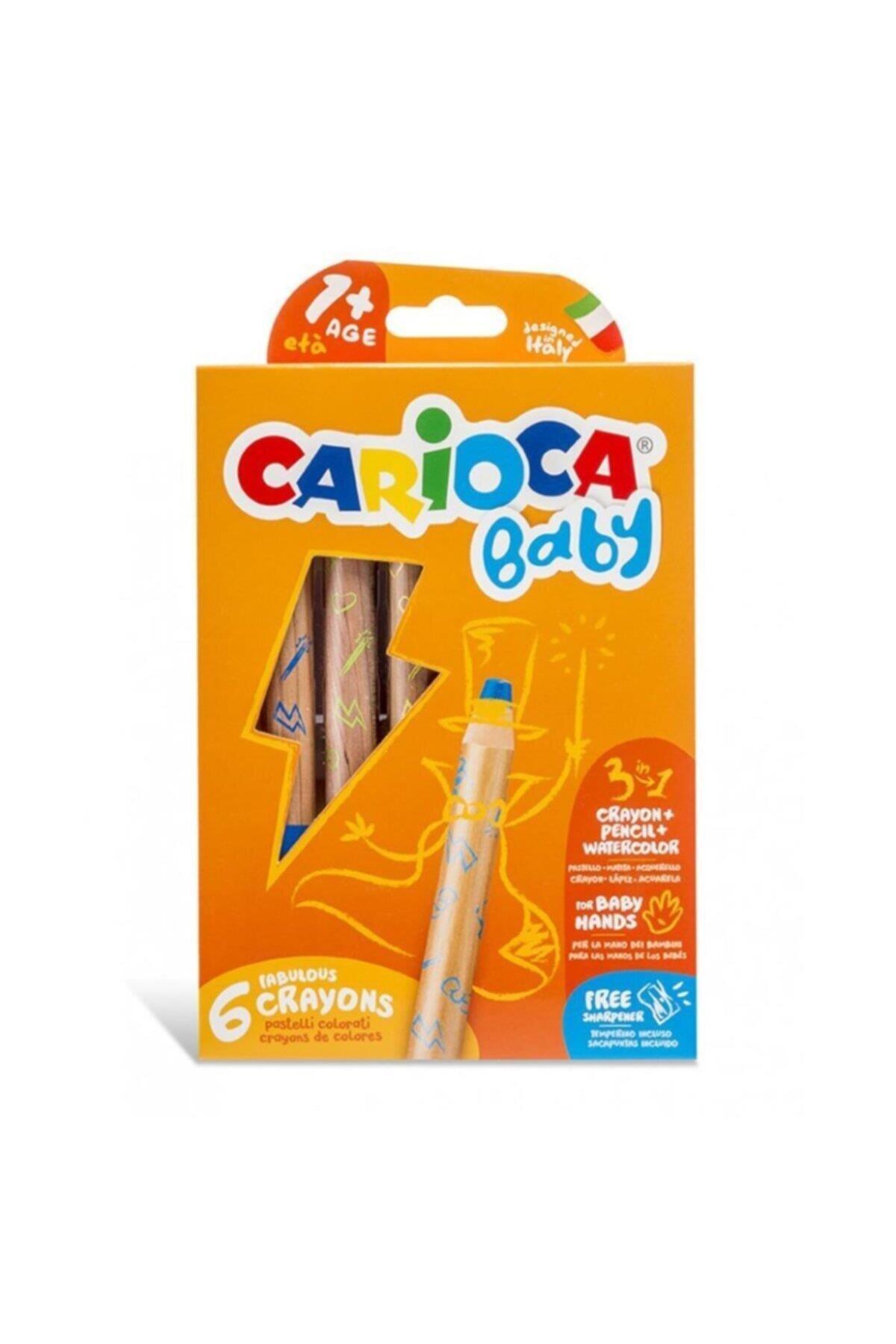 Carioca Kuru Boya Jumbo Bebek Ahşap Gövdeli 3 IN 1 42817