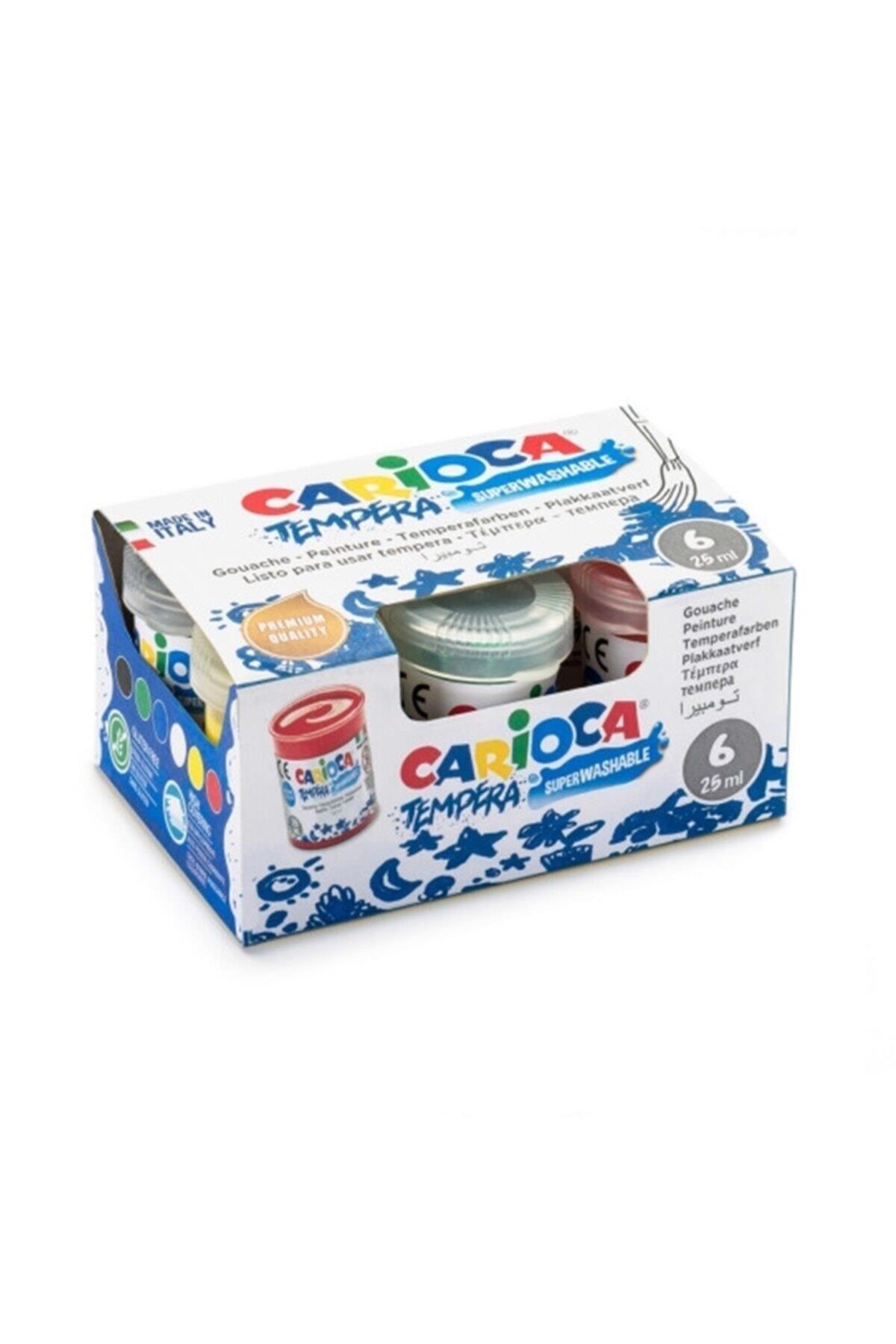 Carioca Tempera Guaj - Sulu Boya Süper Yıkanabilir 6 Renk x 25ml