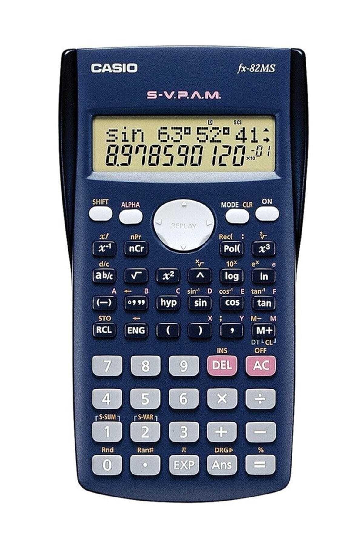 Casio Hesap Makinası Bilimsel 2 Satır Ekran 240 Fonksiyon FX-82MS
