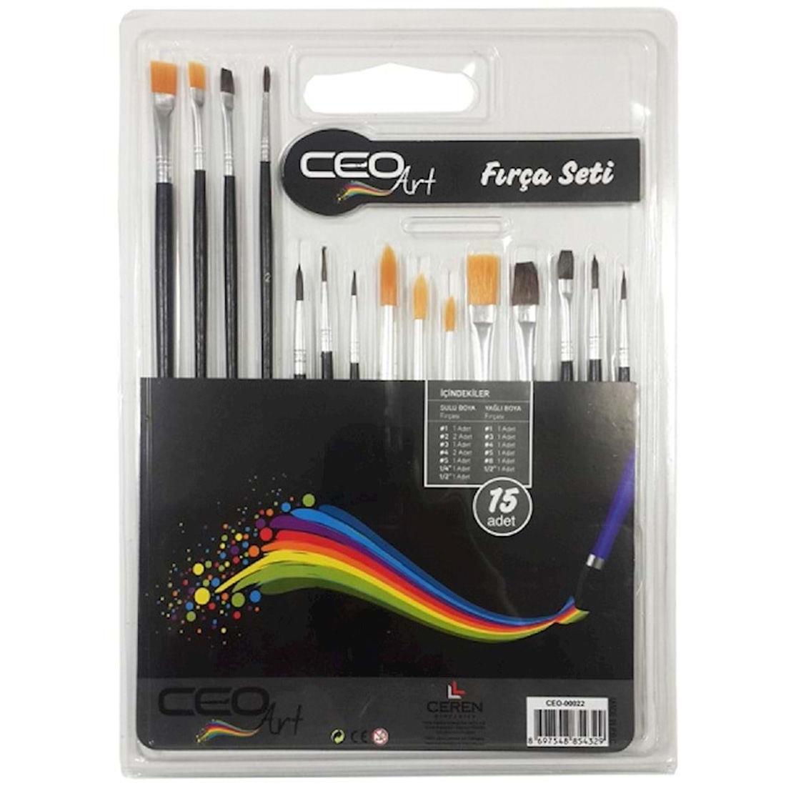 Ceo Art Fırça Seti 15 Li Paket 
