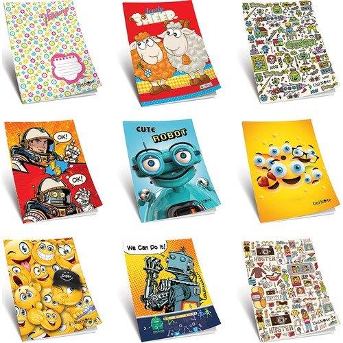 Çınar Colormaxi Kaye Defter Dikişli Karton Kapak Kareli 80 Yaprak A4 12 Li