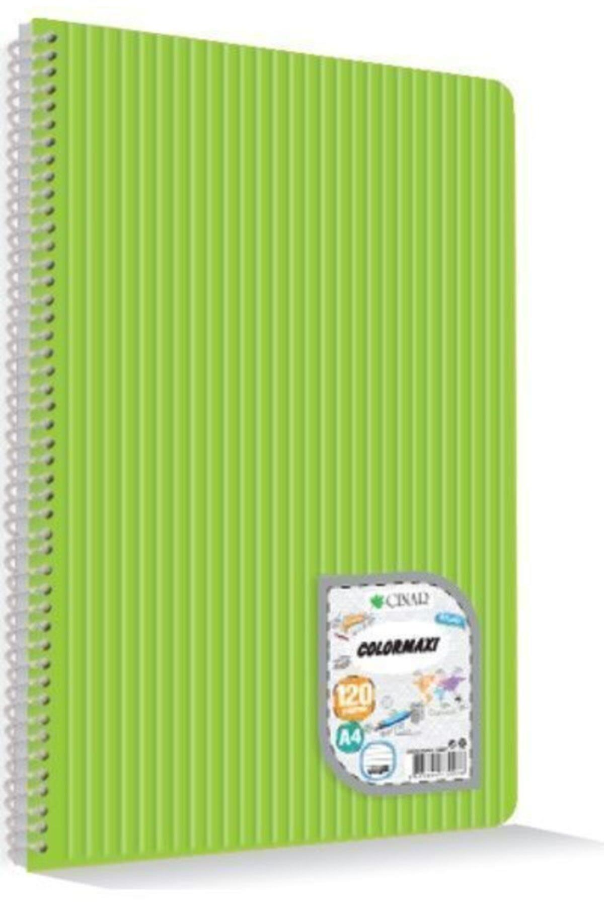 Çınar Colormaxi Spiralli Defter Plastik Kapak Çizgili 120 YP A4 120/1 73007