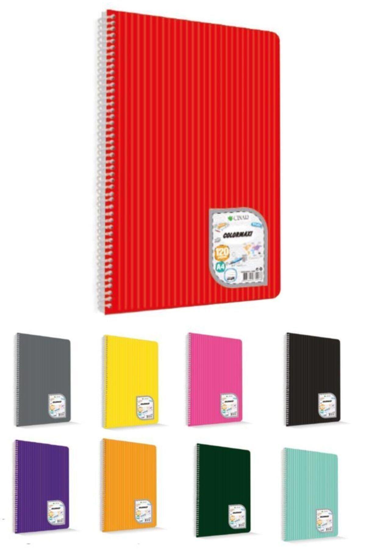 Uni Note A4 Colormaxi Spiralli Defter Plastik Kapak 72 Yaprak Kareli (6 Lı Paket)