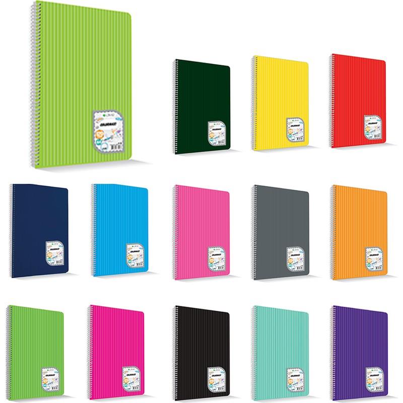 Çınar Colormaxi Spiralli Plastik Kapak A4 40 Yp. Çizgili 40/1