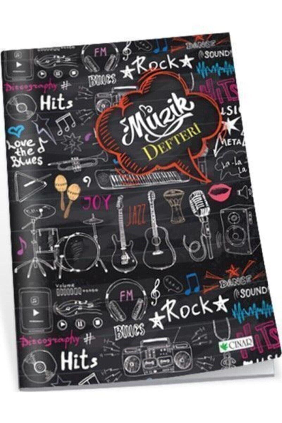 Çınar Müzik Defteri Dikişli Karton Kapak 40 Yaprak A4 (24 Lü Paket)