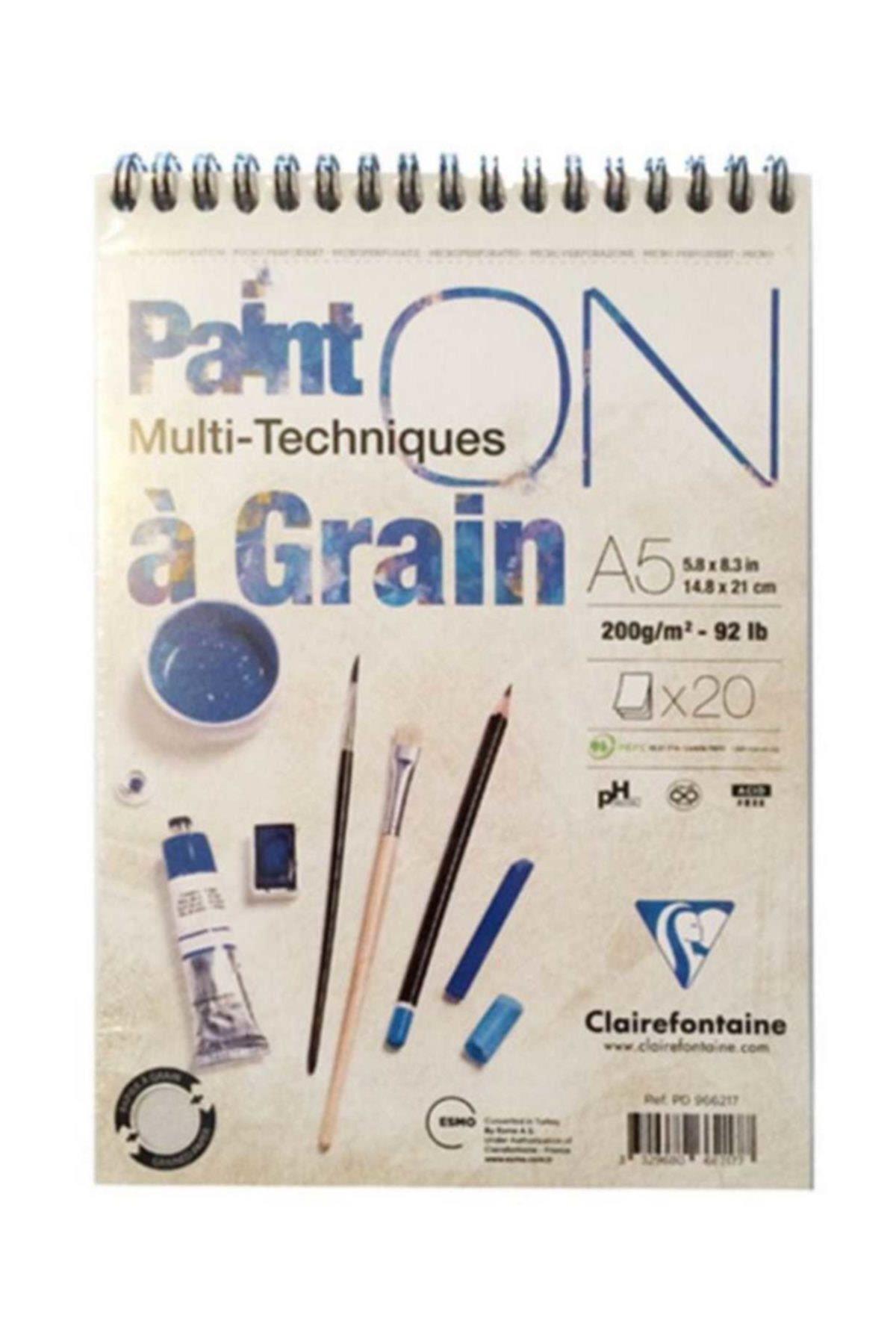 Claırefontaıne Paınt-on A Graın A5 Cm Çizim Blok 200 GR 20 YP