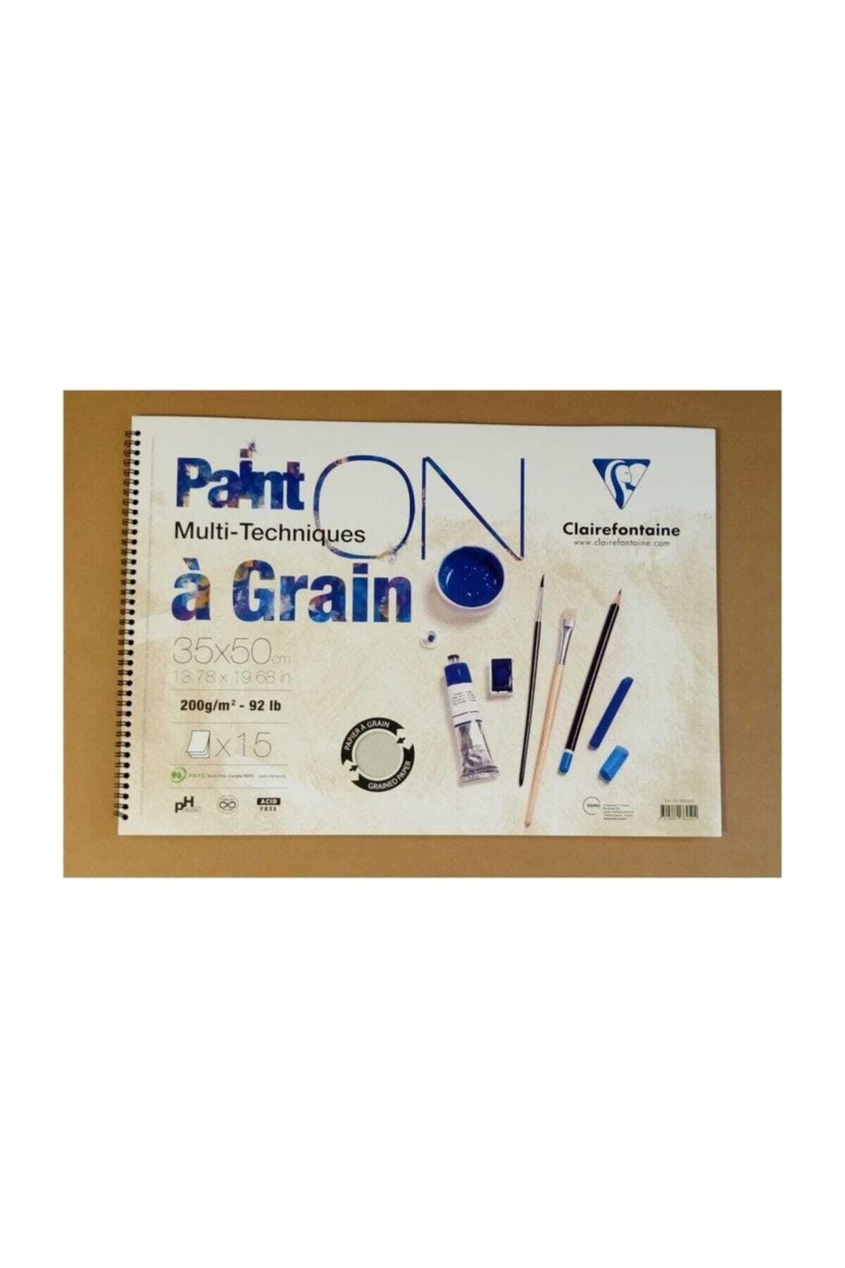 Claırefontaıne Resim Defteri Paınt-On A Graın Çizim Blok 15 YP 35x50 CM 200 GR PD966250