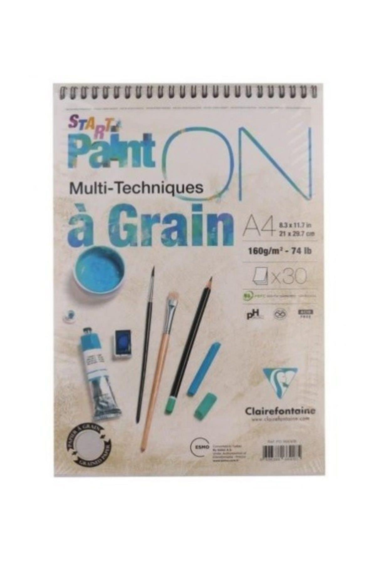 Claırefontaıne Resim Defteri Paınt-On A Graın Start Çizim Blok 30 YP A4 160 GR PD966418