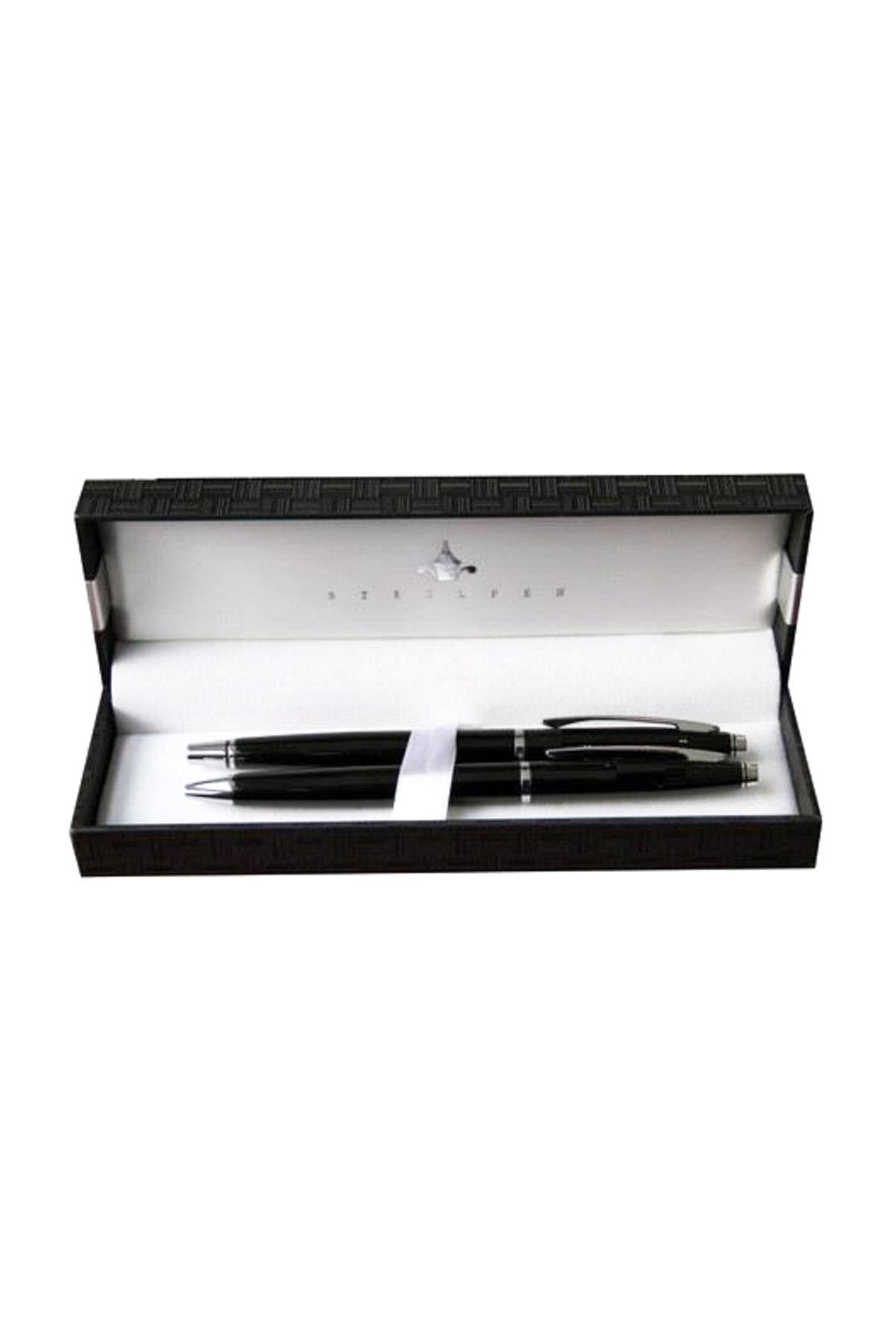 Clkpen Takım Kalem Roller+Tükenmez Siyah 104