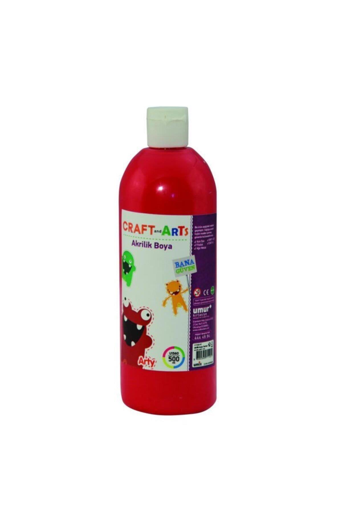 Craft And Arts Akrilik Boya 500 Ml Kırmızı Akrilik Boya