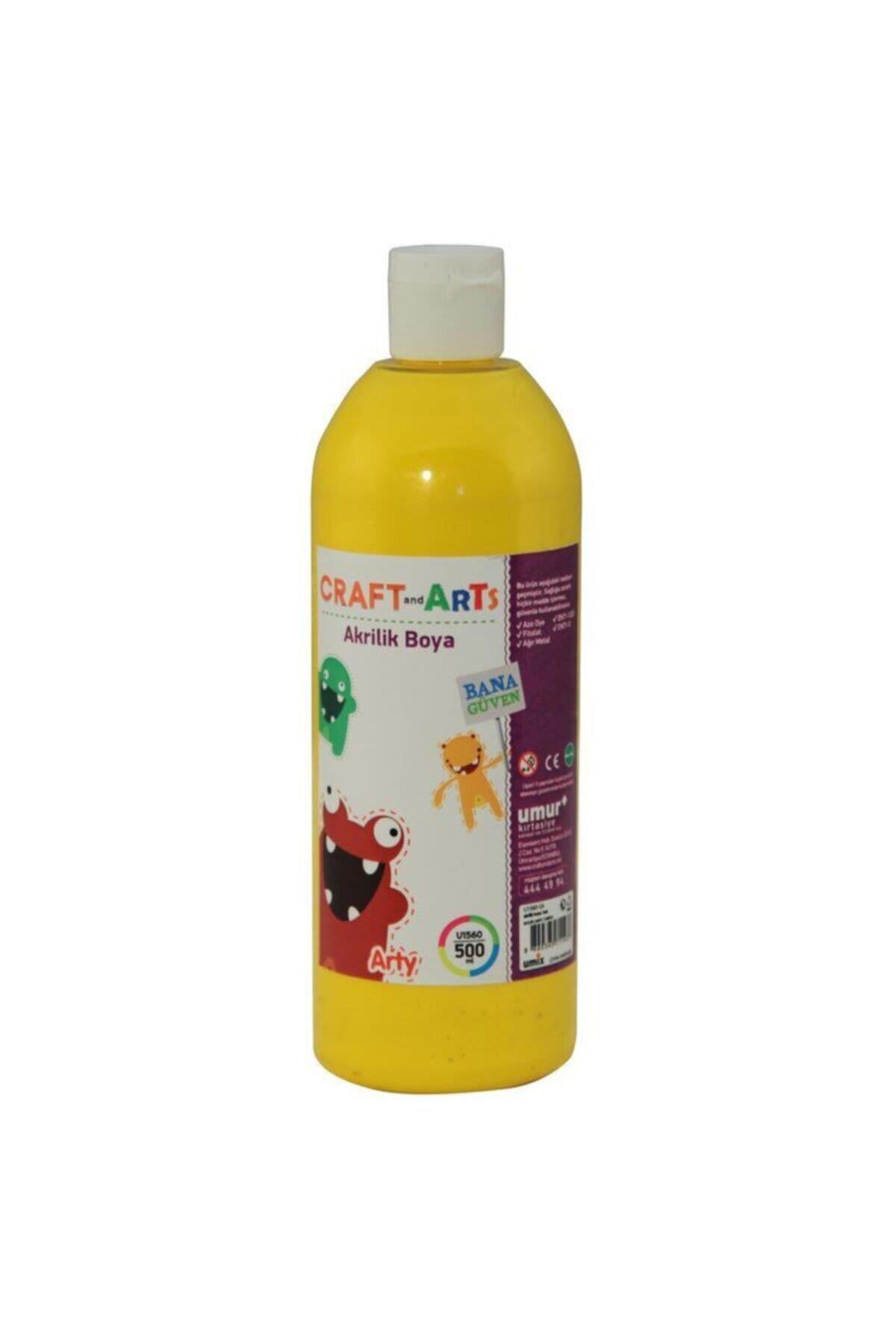 Craft And Arts Akrilik Boya 500 Ml Sarı Akrilik Boya