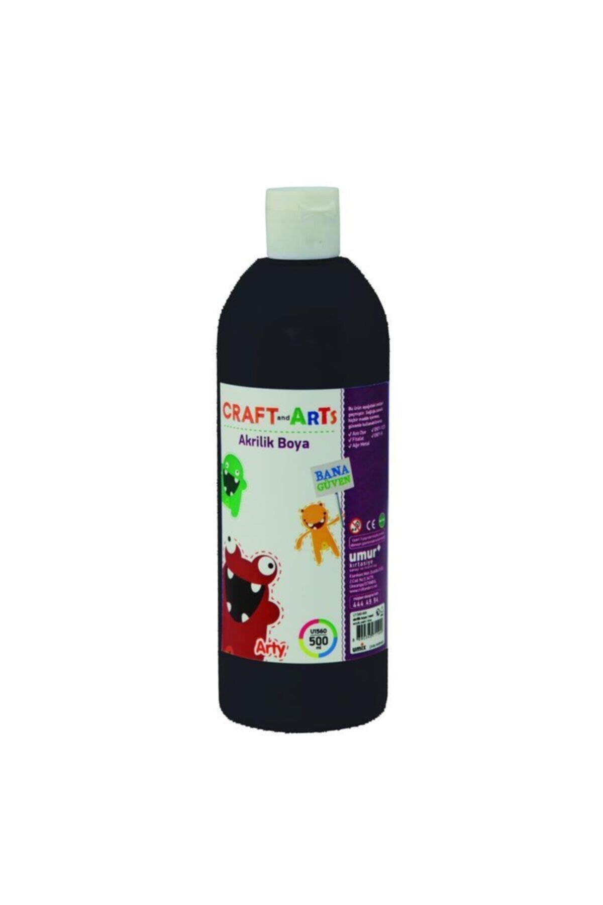 Craft And Arts Akrilik Boya 500 Ml Siyah Akrilik Boya