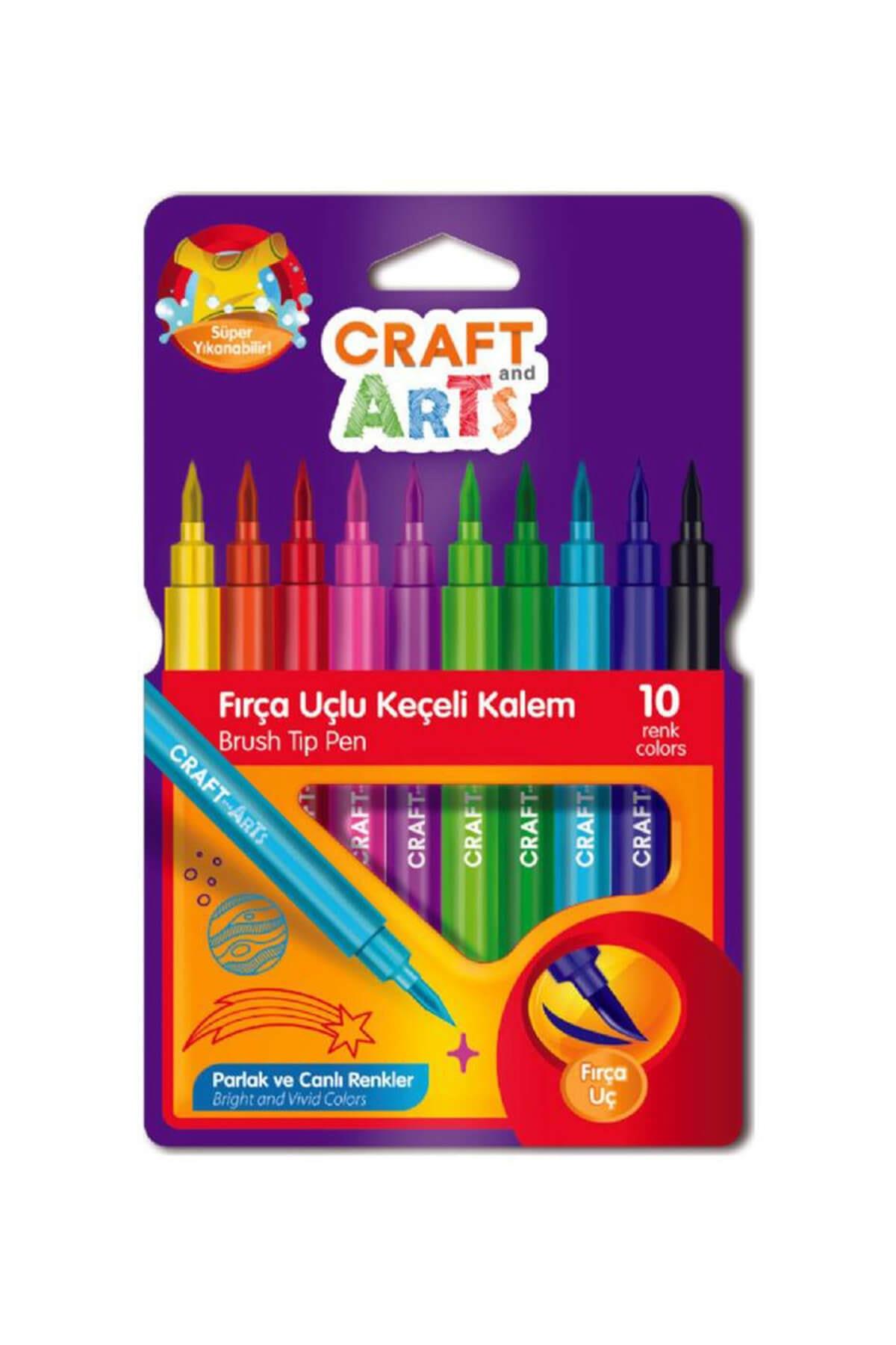 Craft And Arts Keçeli Fırça Uçlu 10 Lu