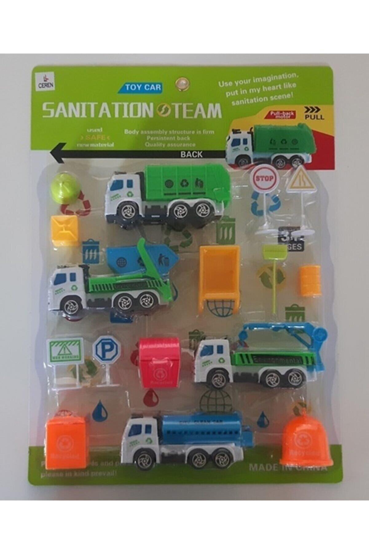 Ctoy Kartelada Temizlik Kamyonları Seti