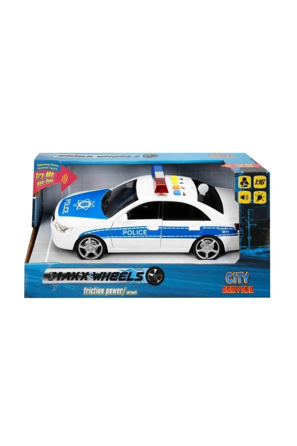 Ctoy Kutulu Sürtmeli Araçlar (Polis Arabası Taxi) 1:16 (2 Asorti)