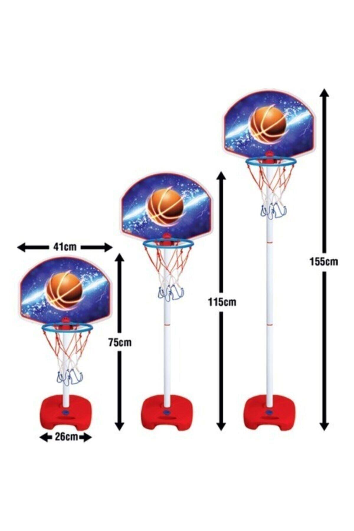 Dede Ayaklı  Ayarlanabilir 3 Farklı Boy Basket Potası Ve Top