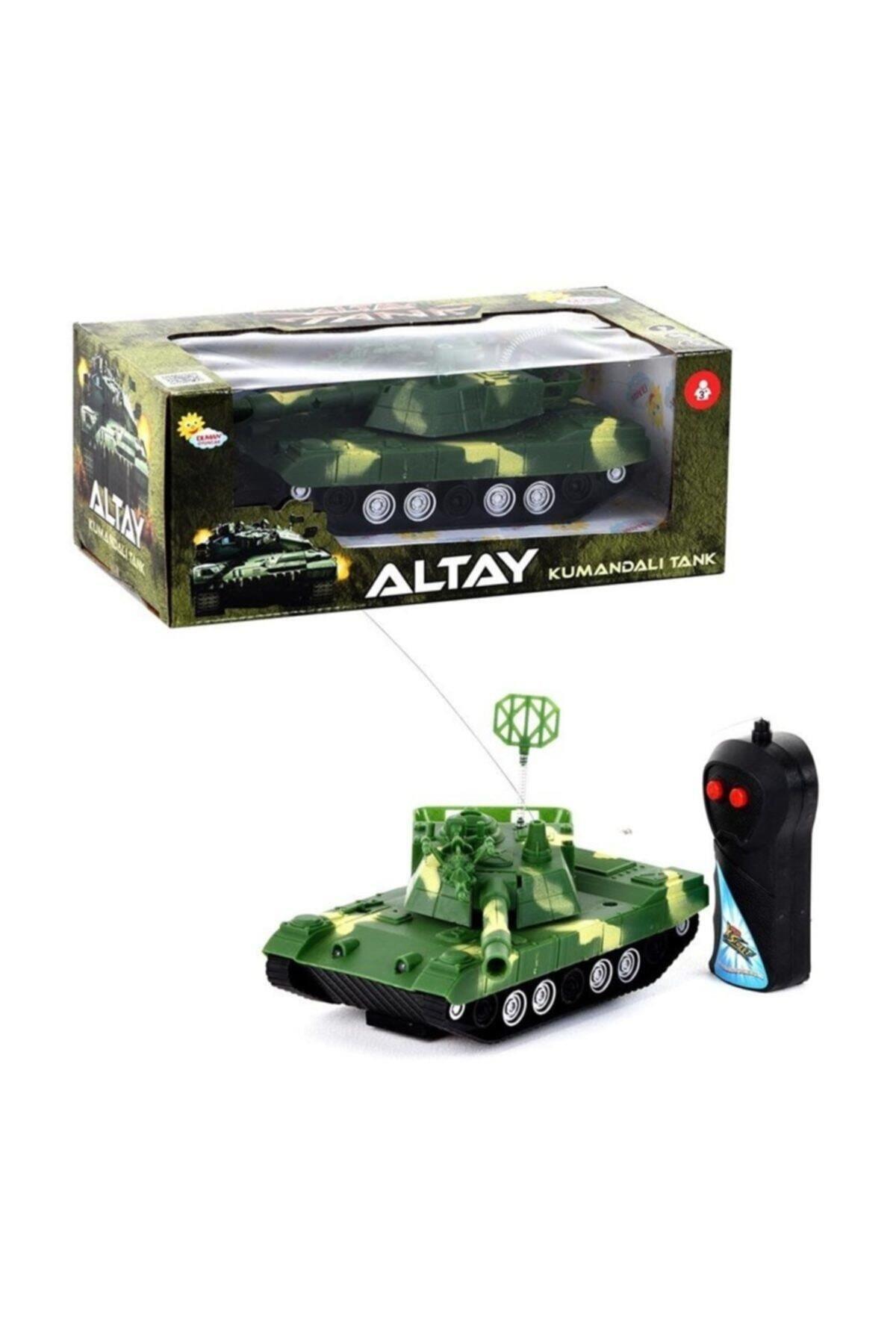 Duman Uzaktan Kumandalı 2 Fonksiyonlu Tank Altay Tank (Karışık Renk 1 Adet)
