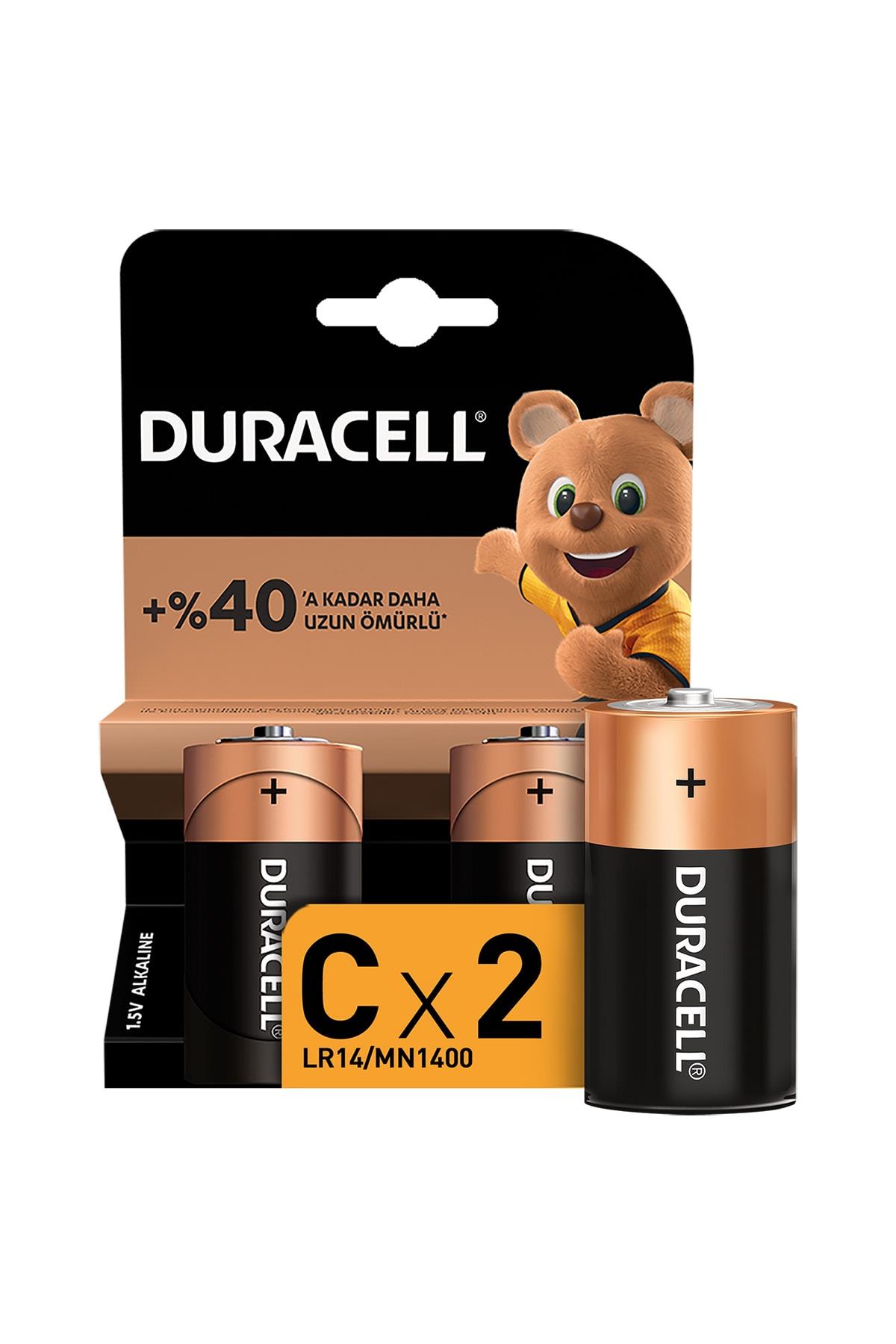 Duracell Alkalin Orta Boy Pil (C)  2 Lİ C2