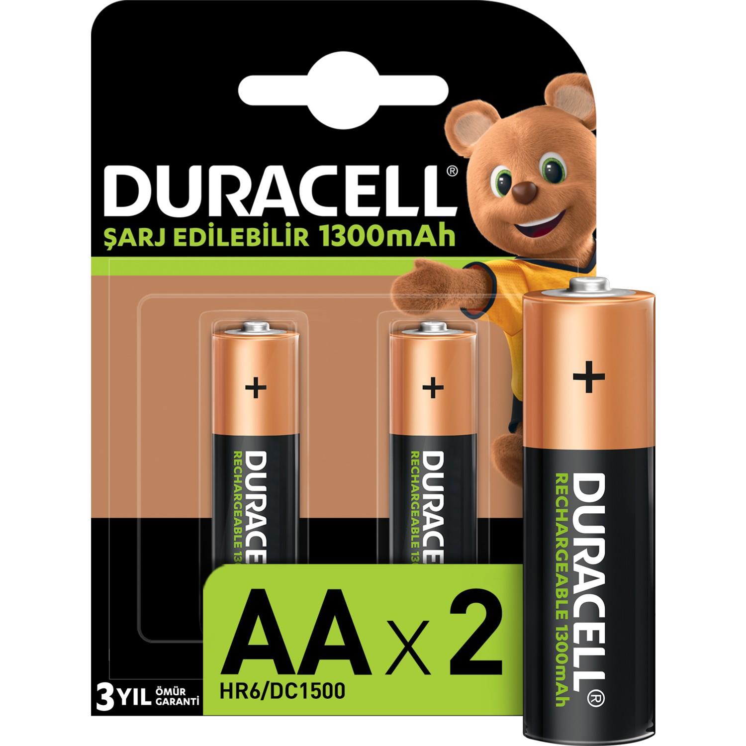Duracell Şarj Edilebilir AA 1300 mAh Piller 2 Li Paket