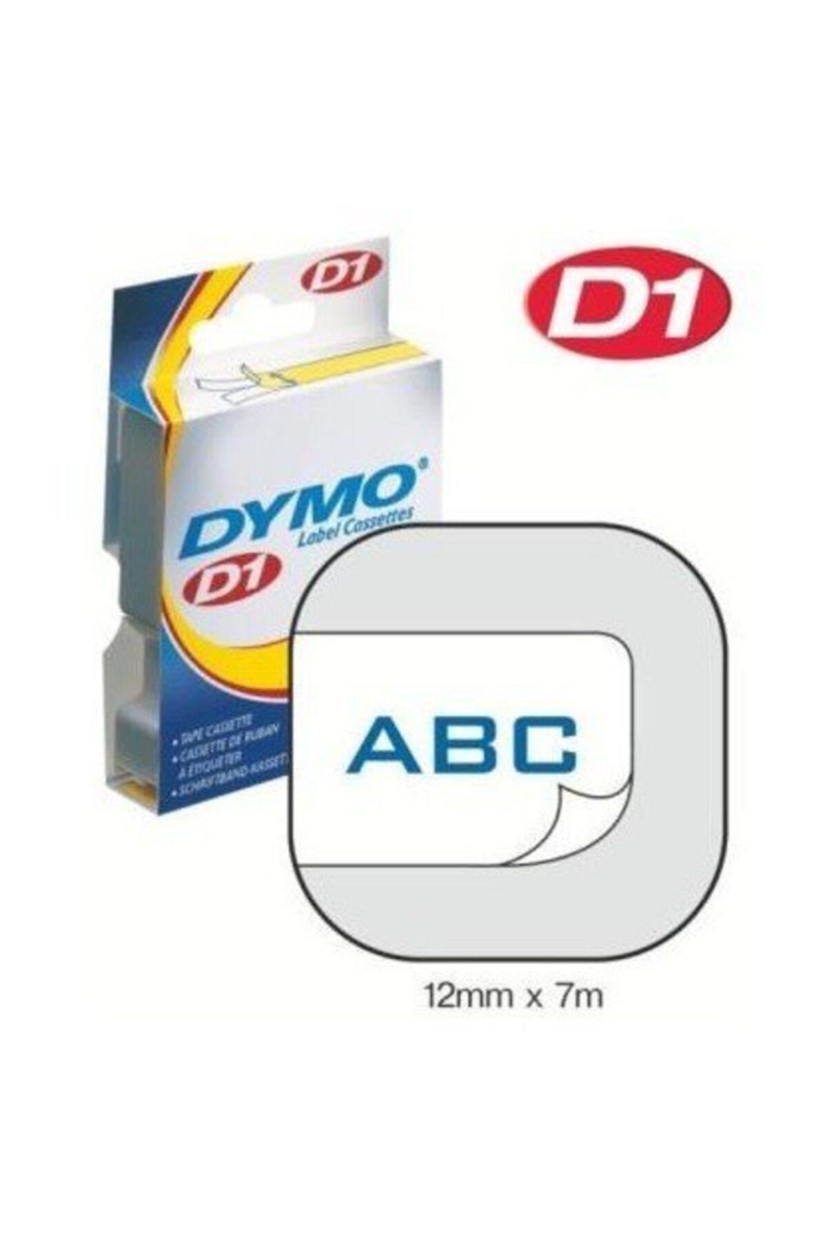 Dymo D1 Şerit Standart 12 MM x 7 Metre Beyaz Üzerine Mavi 45014 S0720540
