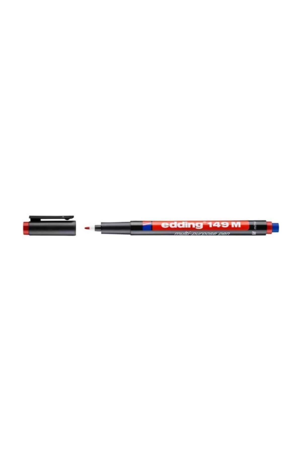 Edding (E-149M) Asetat Kalemi-Silgili Kırmızı 10 Lu