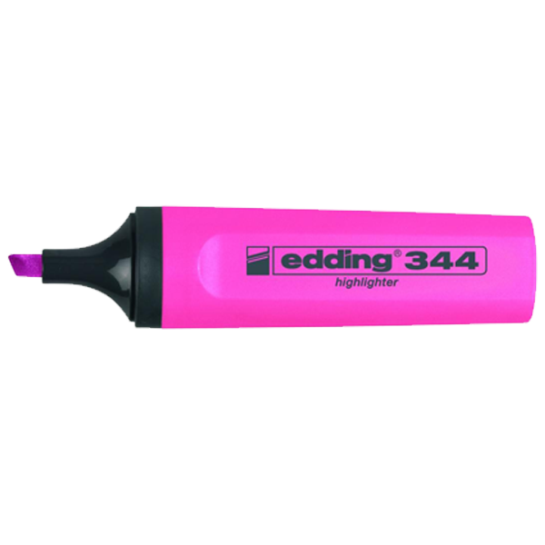 Edding (E-344) Fosforlu Kalem Pembe 10 Lu
