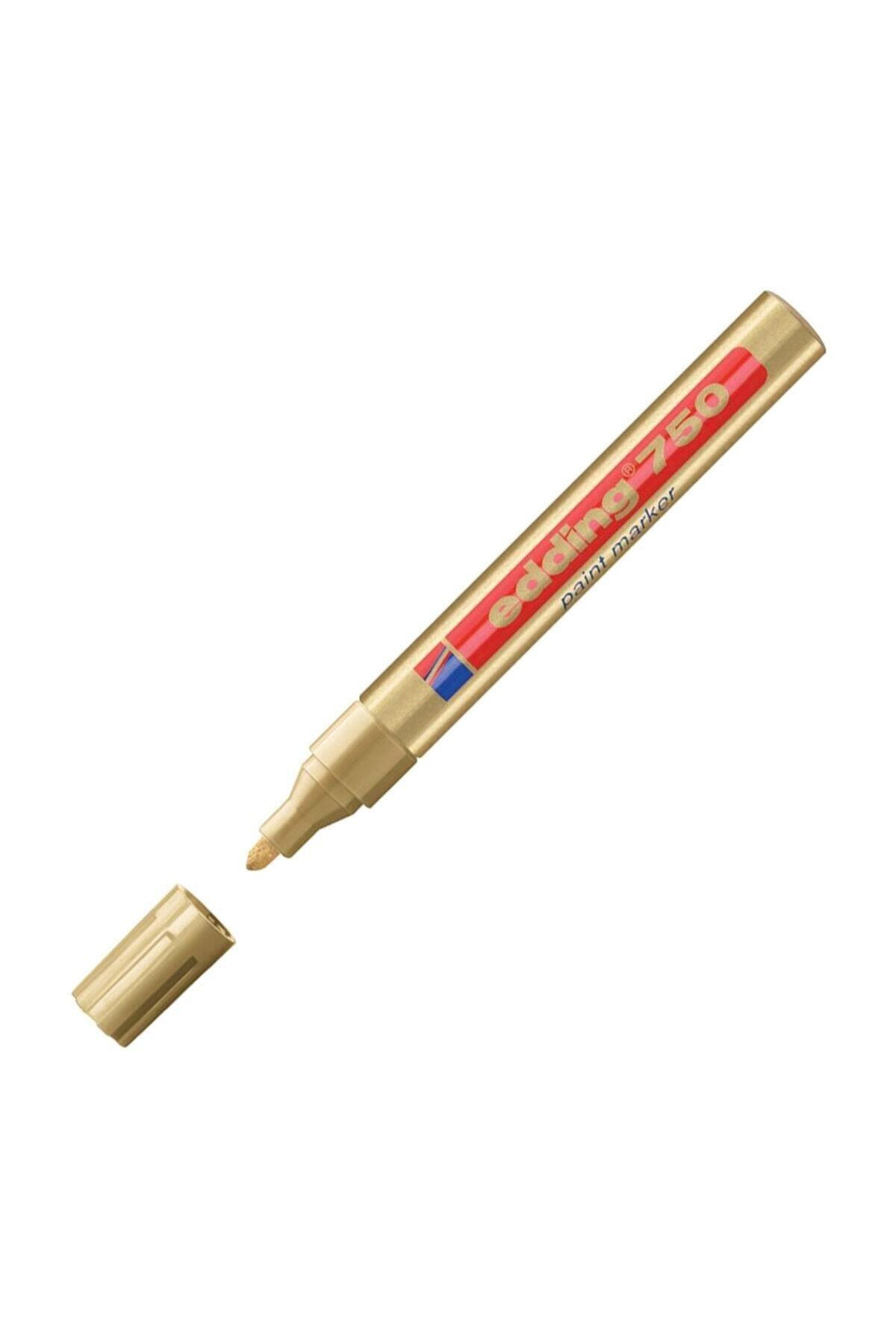 Edding Markör Boya 2-4 MM Yuvarlak Uçlu Altın Dekor Boya Kalemi (10 Lu Paket)