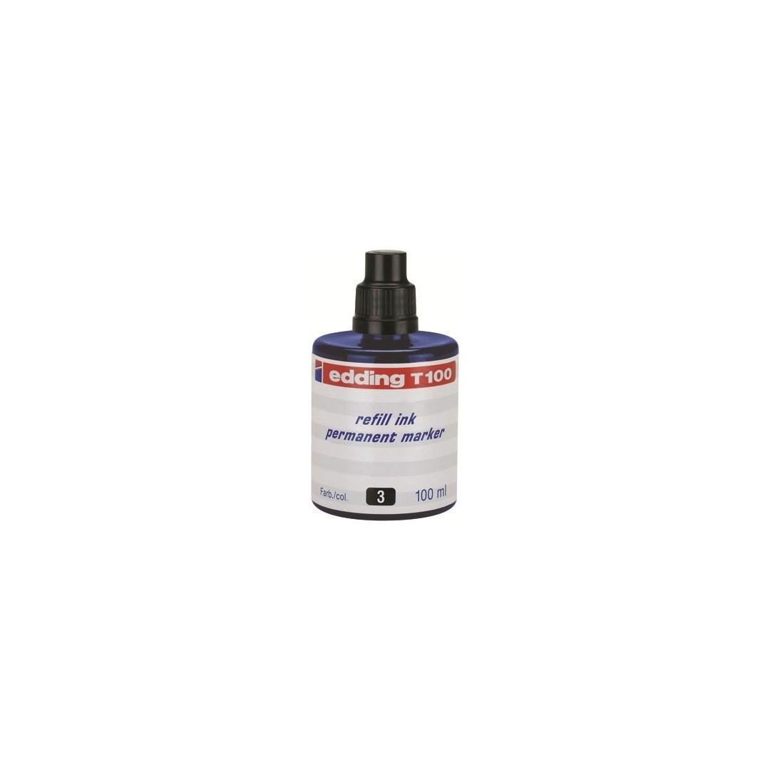 Edding Markör Mürekkebi Permanent Damlalıklı 100 ML Mavi T100