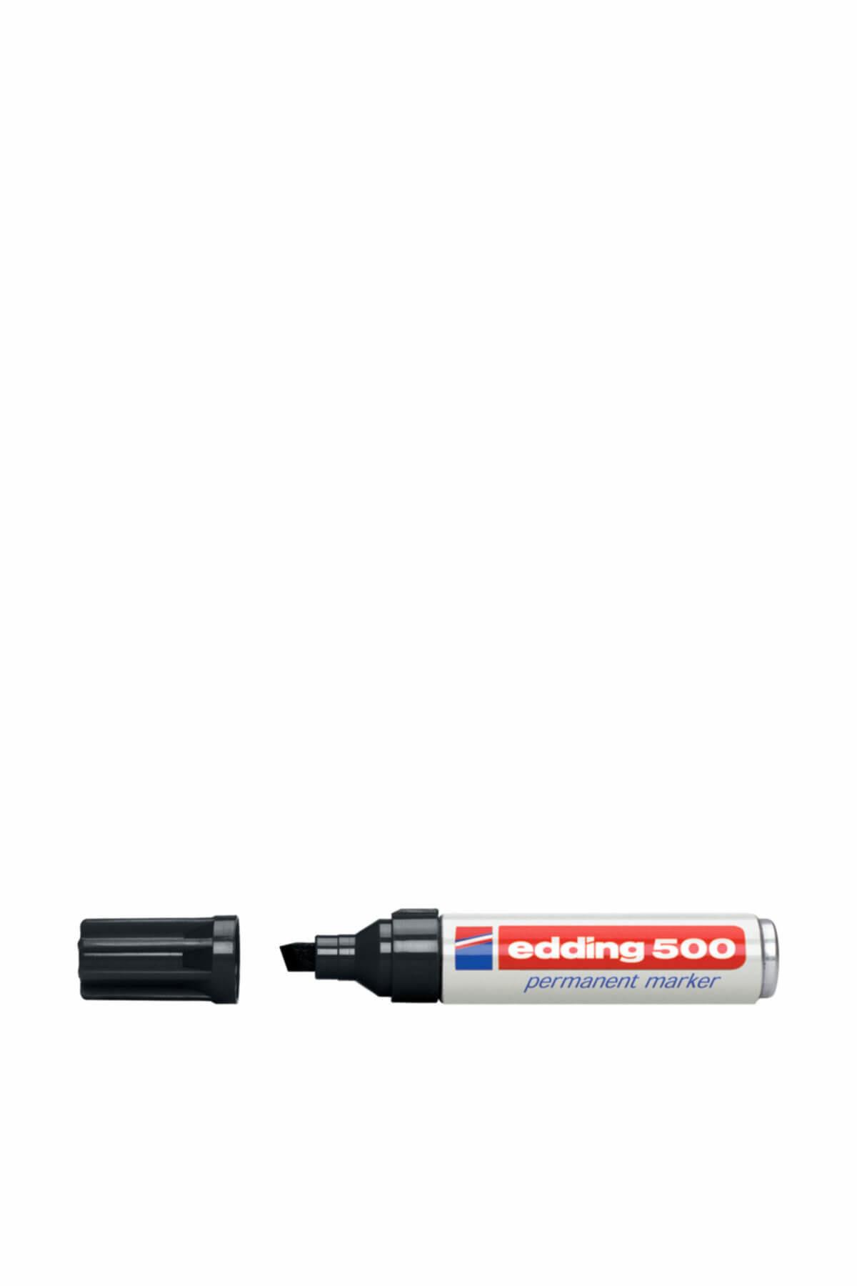 Edding Markör Permanent Kesik Uçlu 2-7 MM Siyah (10 Lu Paket)