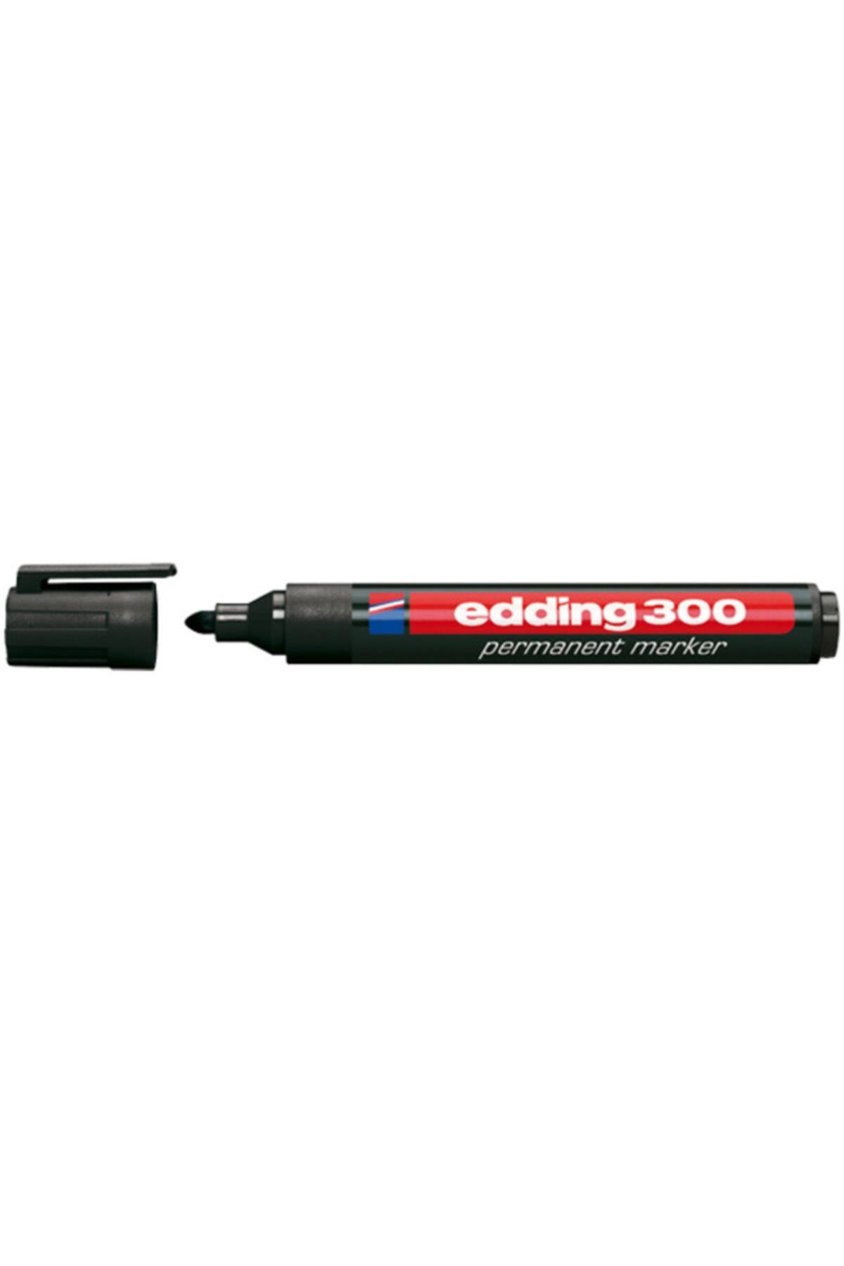 Edding Markör Permanent Yuvarlak Uçlu 1.5-3 MM Siyah 300 ( 1 Paket 10 Adet)