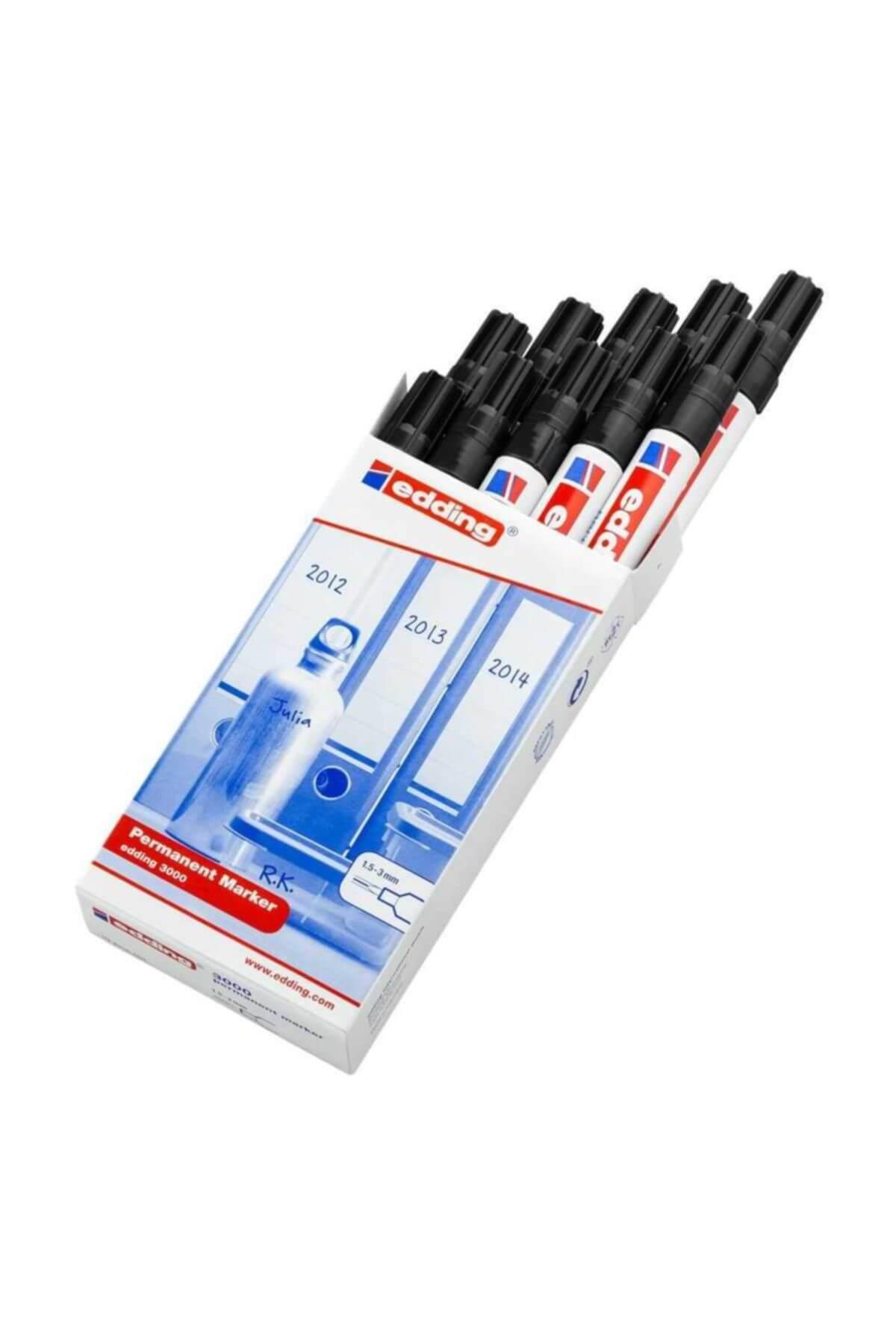 Edding Markör Permanent Yuvarlak Uçlu 1.5-3 MM Siyah 3000