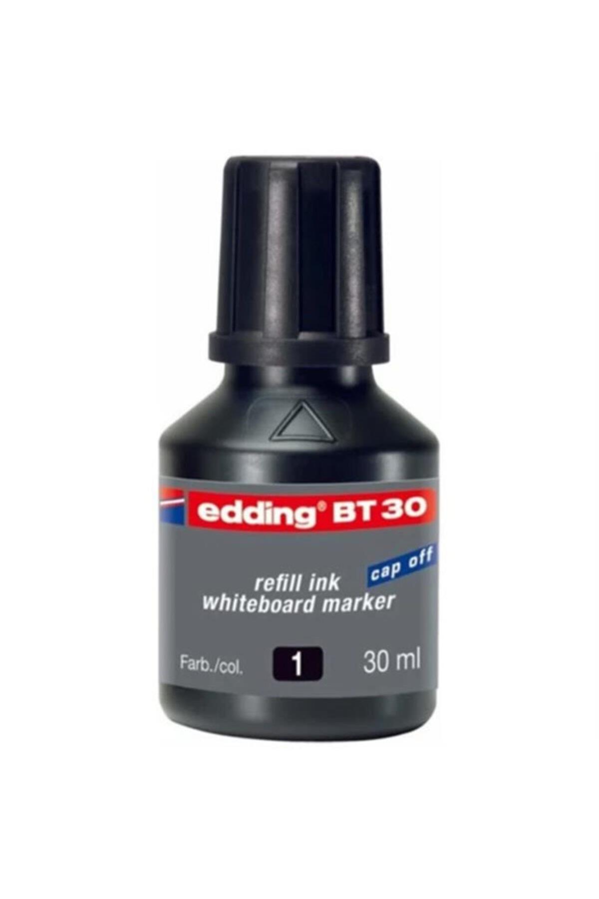 Edding Tahta Kalem Mürekkebi Damlalıklı 30 ML Siyah 2 Li Beyaz Tahta Kalem Mürekkebi