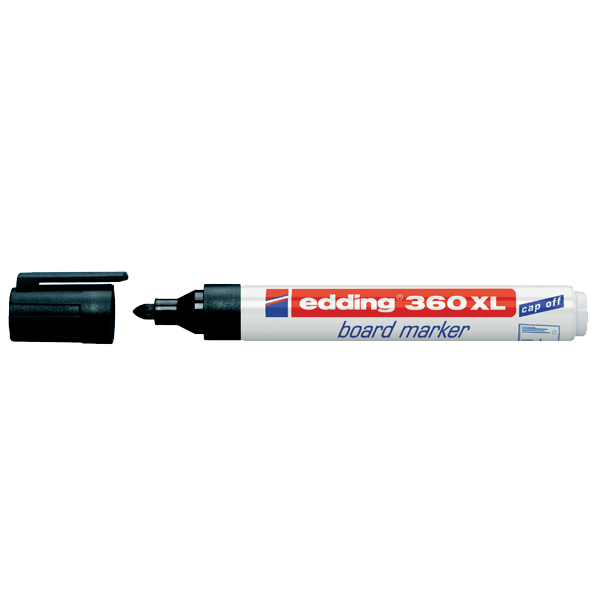 Edding Tahta Kalemi Yuvarlak Uçlu Siyah 360 XL (10 Lu Kutu)
