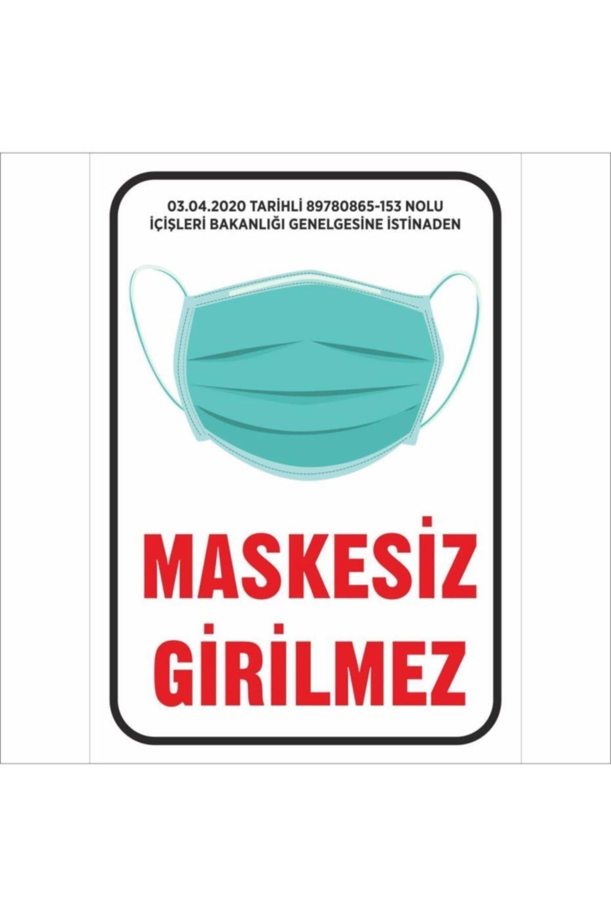 Ekstrafix Maskesiz Giriş Yapılamayacaktır Afiş 35x50