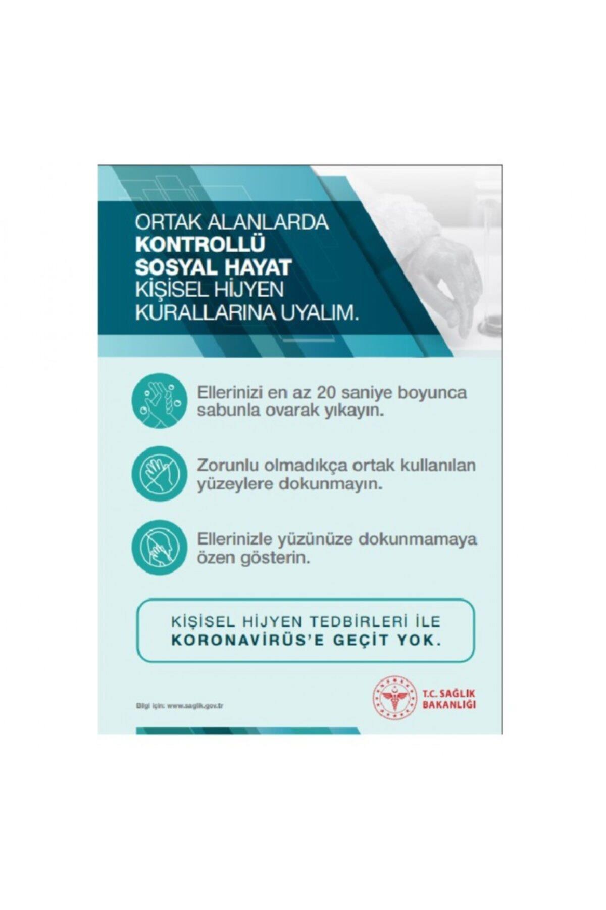Ekstrafix Ortak Alanlarda Kontrollü Sosyal Hayat Afiş 50x70