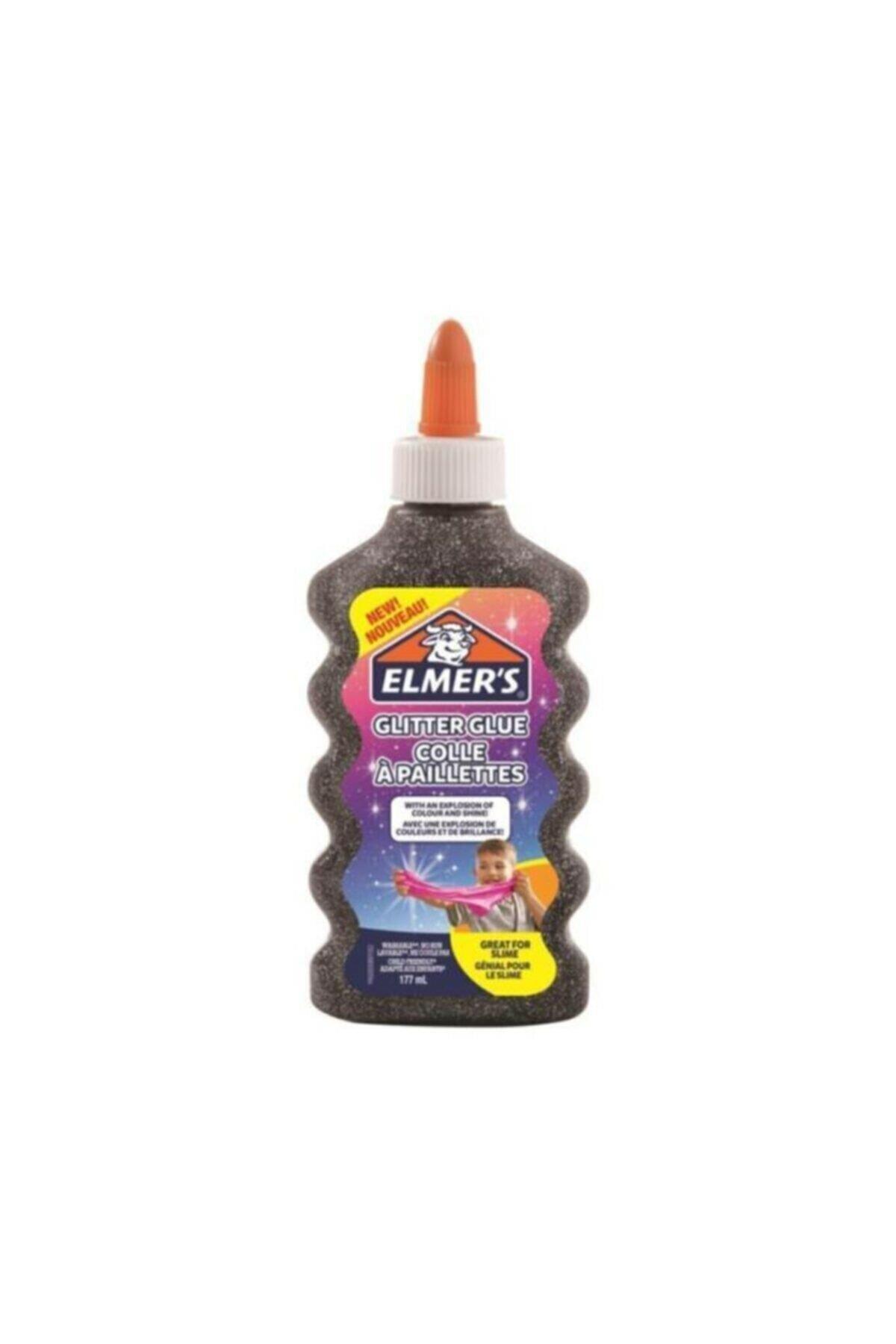 Elmers Simli Slime Yapıştırıcı Siyah 177 Ml