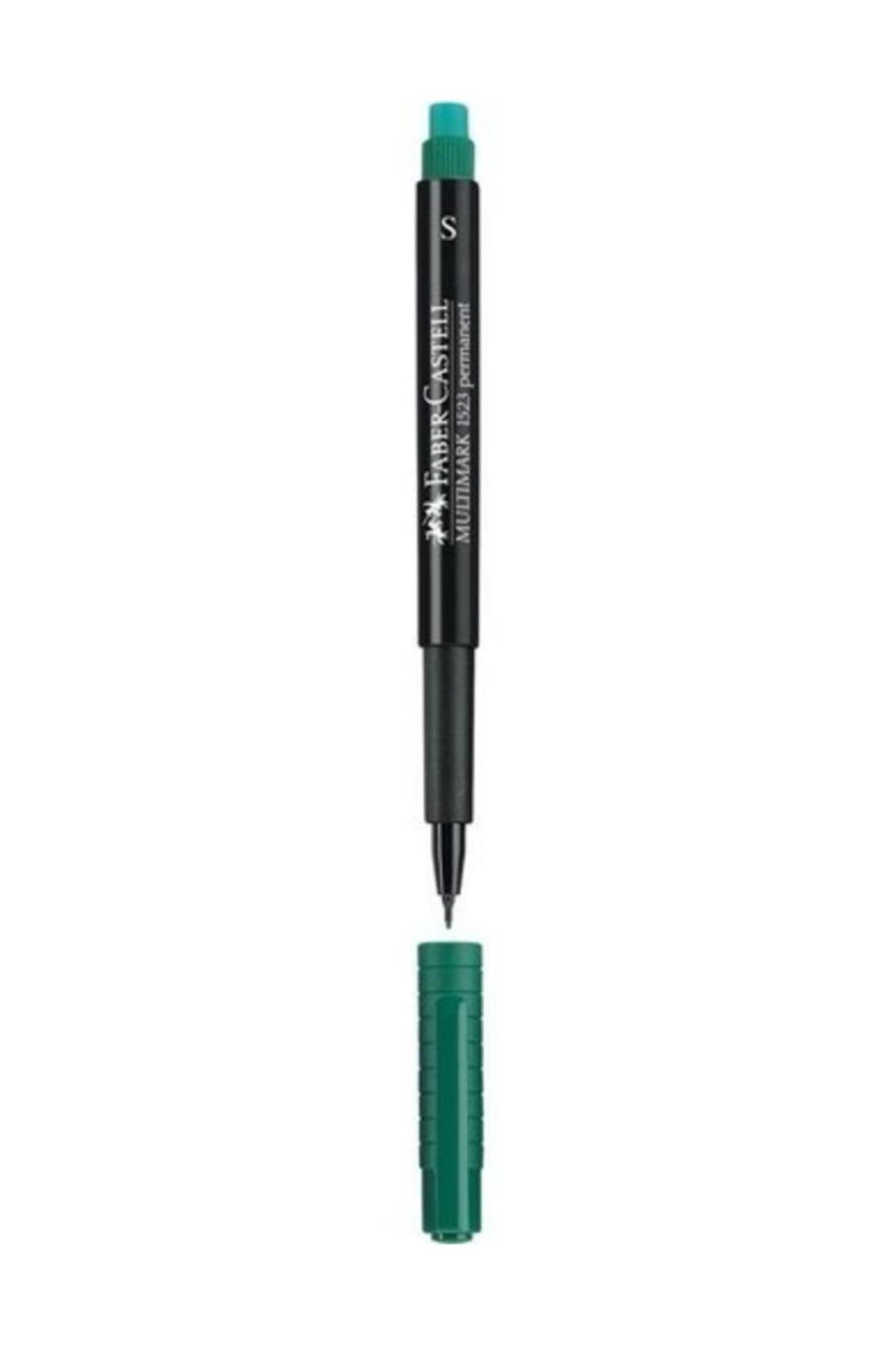 Faber-Castell Asetat Kalemi Permanent S Seri Yeşil (10 Lu Paket)