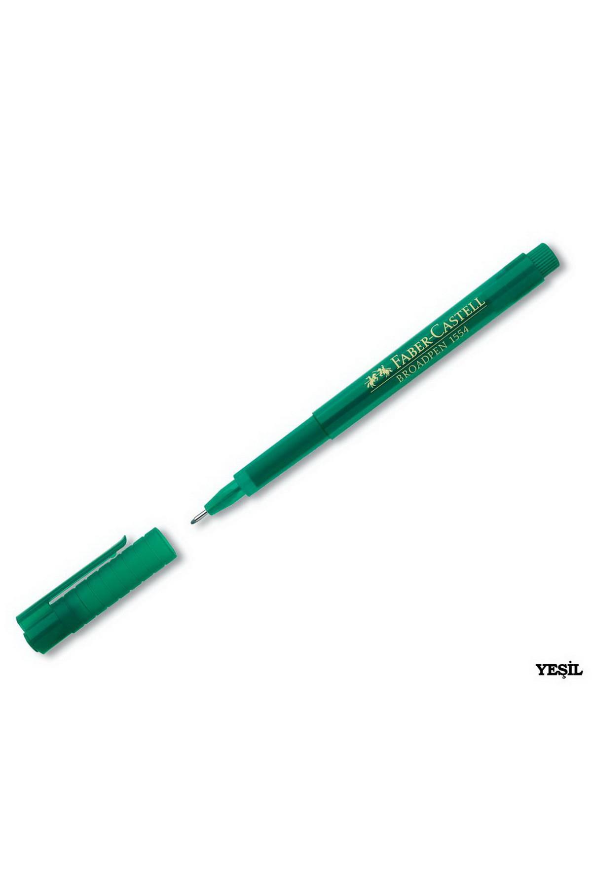 Faber-Castell Broadpen 0.8 MM Yeşil 15 54 67