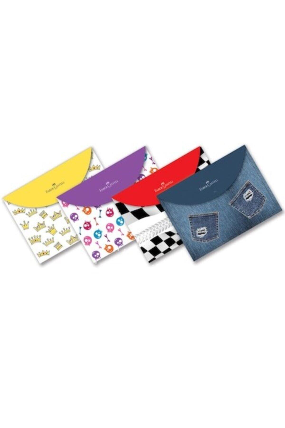 Faber-Castell Çıtçıt Dosya Trendy 4 Desen (12 Li Paket)