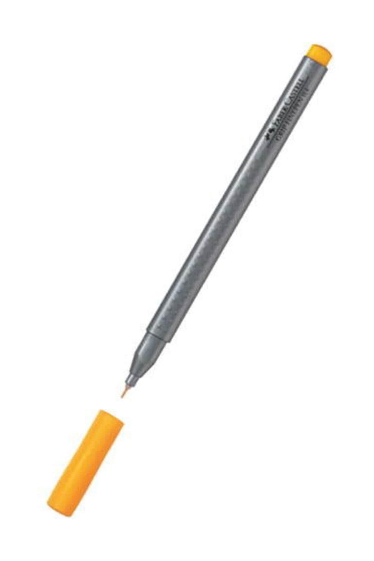 Faber-Castell Finepen 0.4 MM Altın Sarısı (10 Lu Paket)