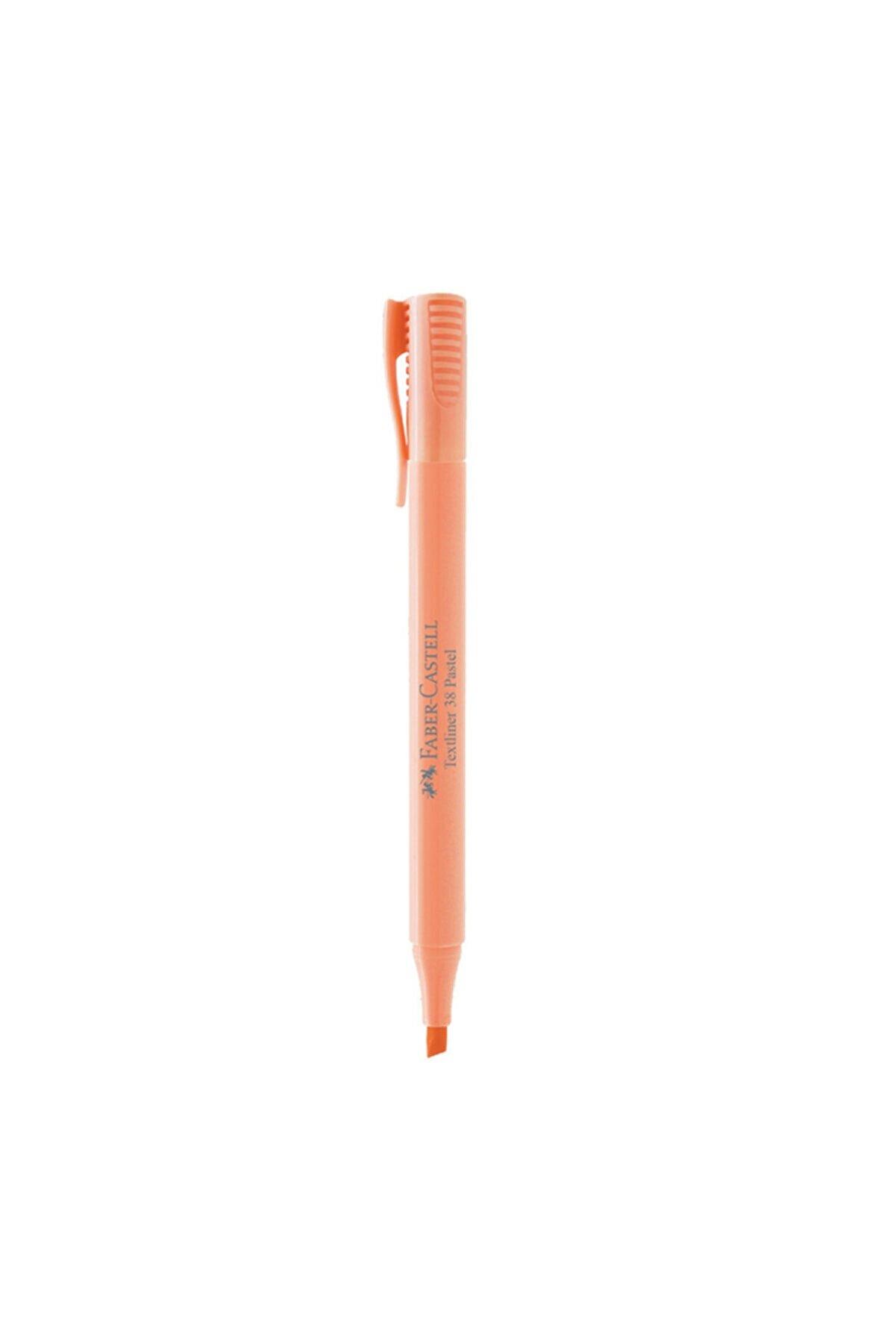 Faber-Castell Fosforlu Kalem 38 Pastel Somon (10 Lu Paket)