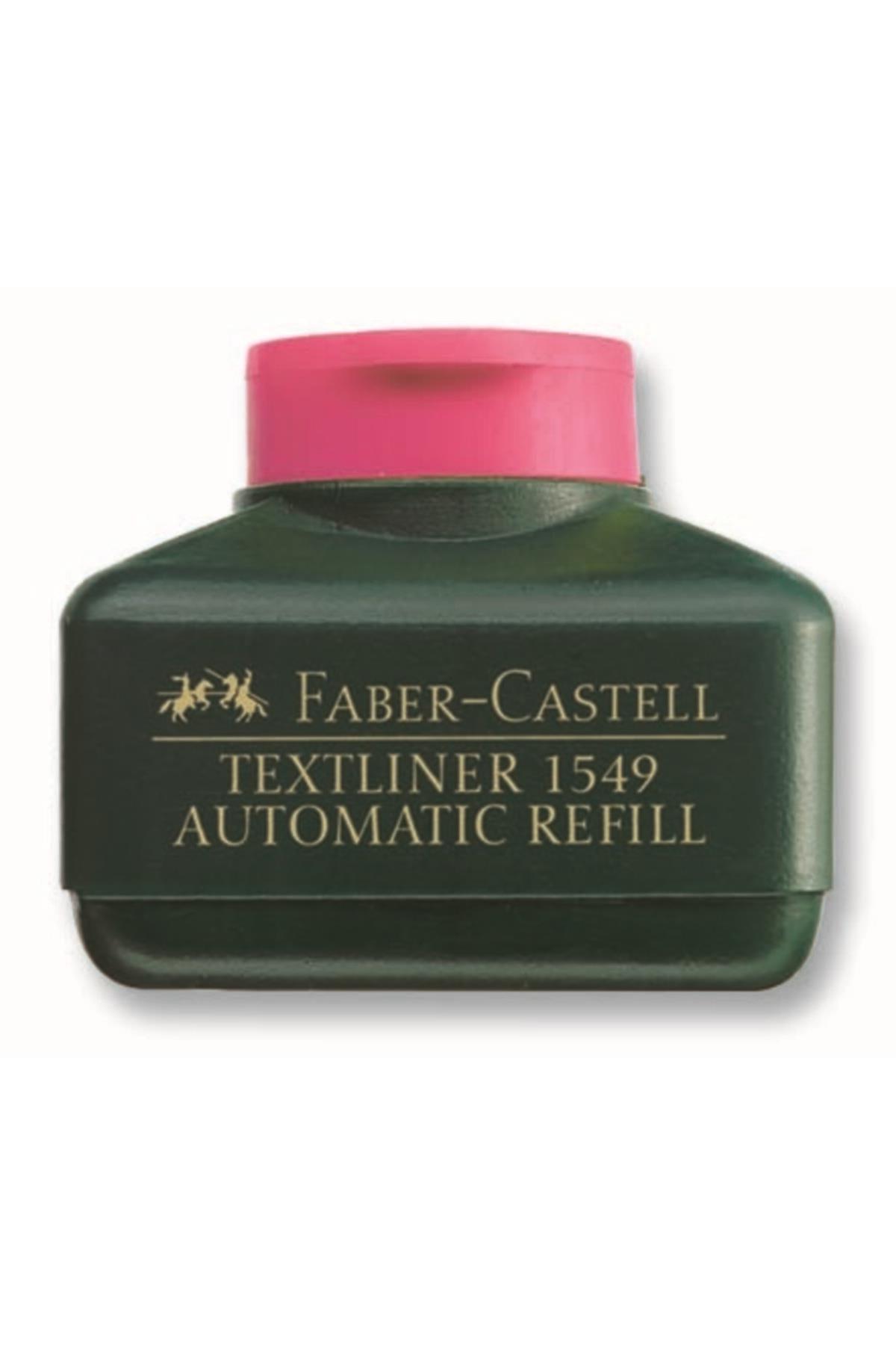 Faber-Castell Fosforlu Kalem Mürekkebi Otamatik Dolum 30 ML Pembe (4 Lü Paket)