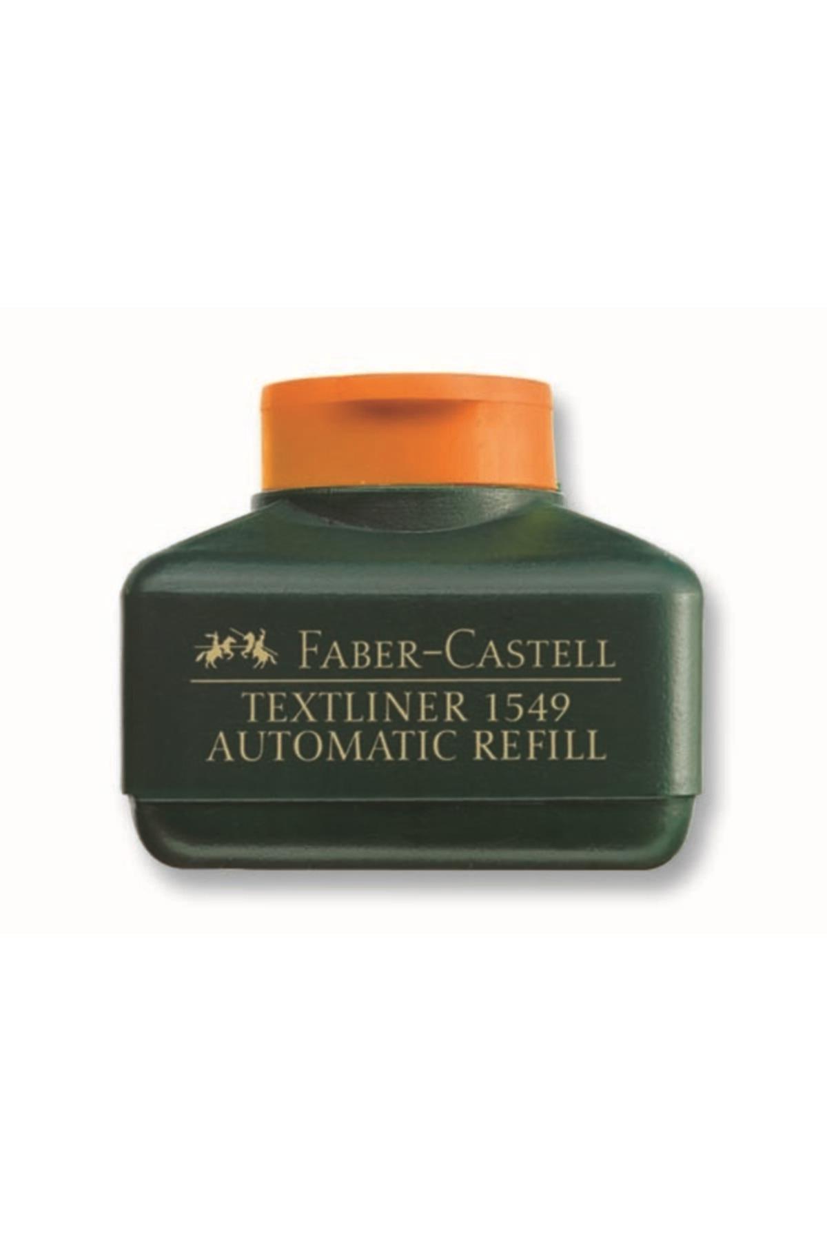 Faber-Castell Fosforlu Kalem Mürekkebi Otamatik Dolum 30 ML Turuncu (4 Lü Paket)
